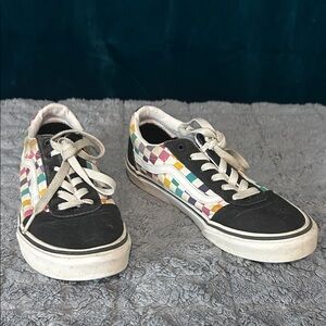 Vans Women's Colorful Checkered Sneakers